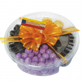 4 Section Premium Non-Dairy Chocolate with A Gift Bow and Grager