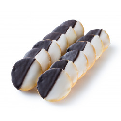 10 Fresh Homemade Black & White Cookies | Pick Your Choice of Color